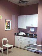 One of the pet examinations rooms at the complete veterinarian facility of Milford CT veterinarian Dr. Ken Preli, the Companion Animal Hospital of Milford CT